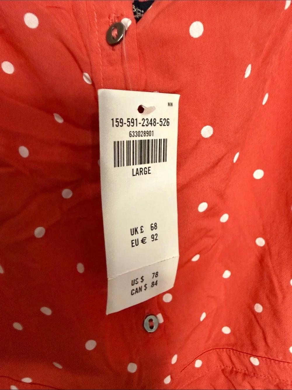 NWT Abercrombie maxi dress Coral Large